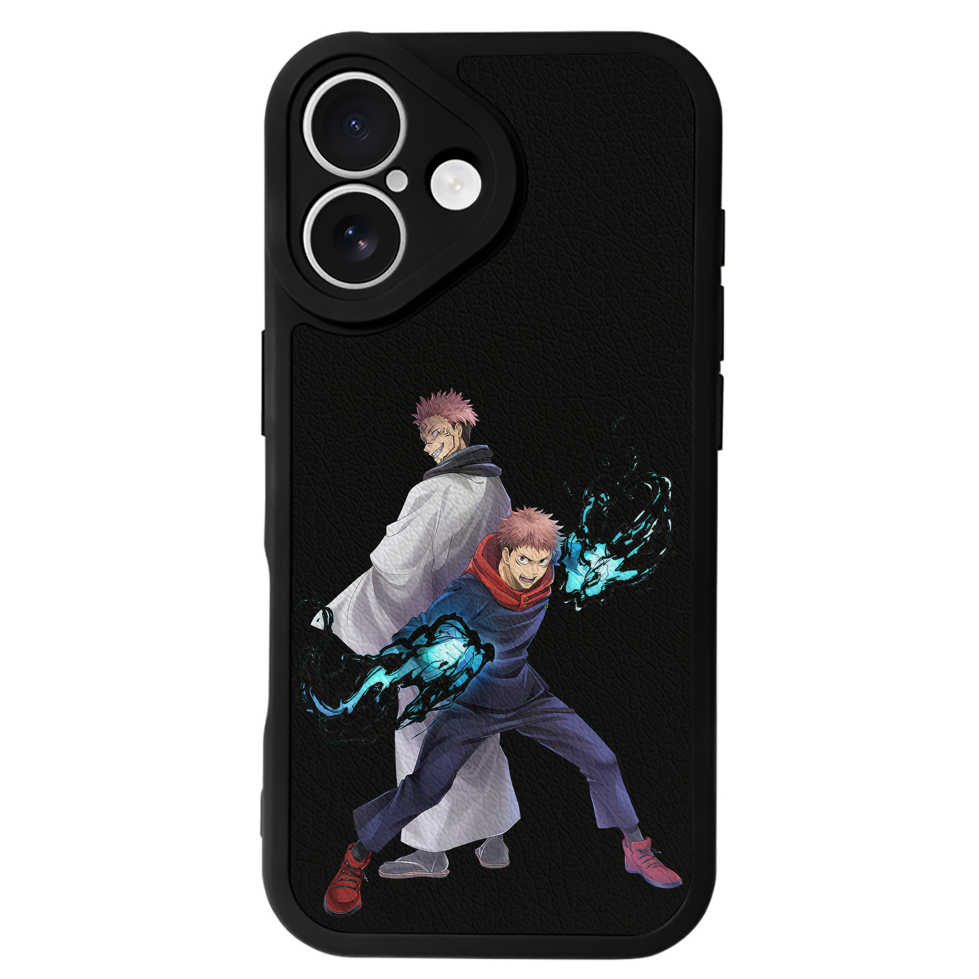 （画像用） 呪術廻戦 Jujutsu Kaisen 【iPhone 16シリーズ対応】シリコンスマホケース（レザー調） 材質：シリコン